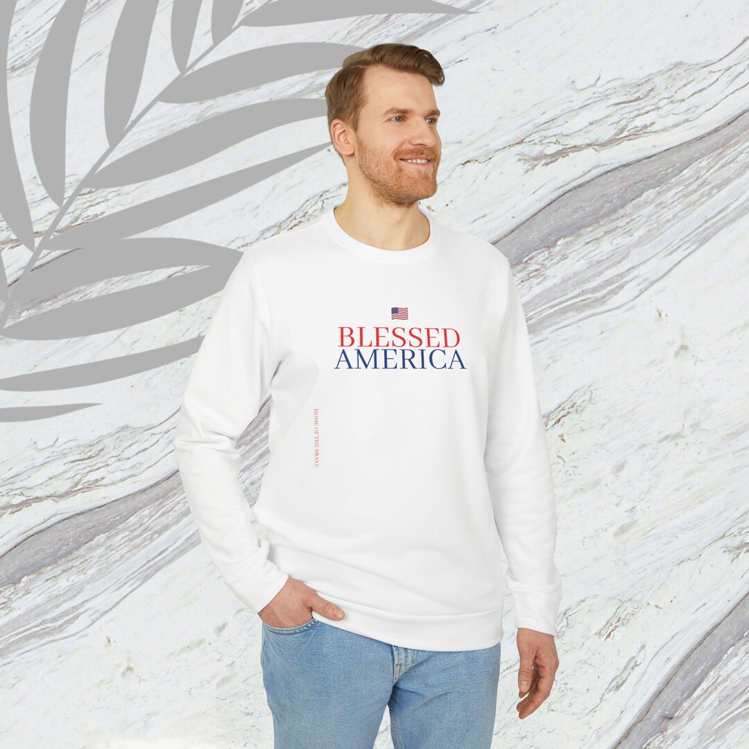 Patriotic Adidas Unisex Fleece Crewneck Sweatshirt - Etsy