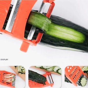 Handheld Multifunction Kitchen Peeler, Grater Slicer Tool,for Vegetable,Grater Slicer Multipurpose 5in1 Fruit and Vegetables slicer image 4