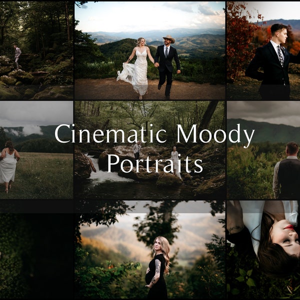 17 Desktop Cinematic Moody Presets. Portrait Presets for Lightroom. Clean Dark Moody Cinematic Presets. Premium Instagram Moody Presets