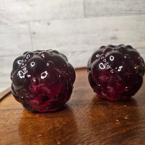 Vintage Beacon Hill Candle Holders, Ruby Red, Quilted Design