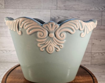 California Classics Pottery Planter, 1980s Mid-Century Style