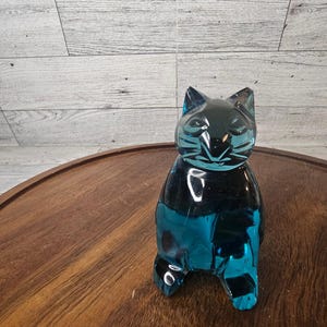 Blaue Kristall-Katze
