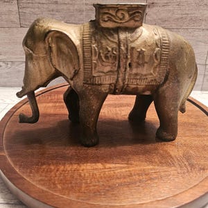 Cast Iron Elephant Bank