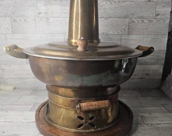 Vintage Brass Brazier or Hot Pot,