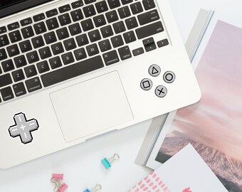 Pixel Art Gray Controller Buttons | PNG Downloadable Sticker Prints | Kawai Sticker Printable | Retro Pixel Stickers