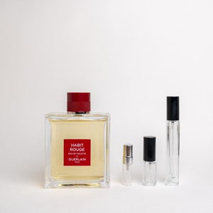 Guerlain Habit Rouge EDT 3ml - 5ml - 10ml Sample Spray Atomizer