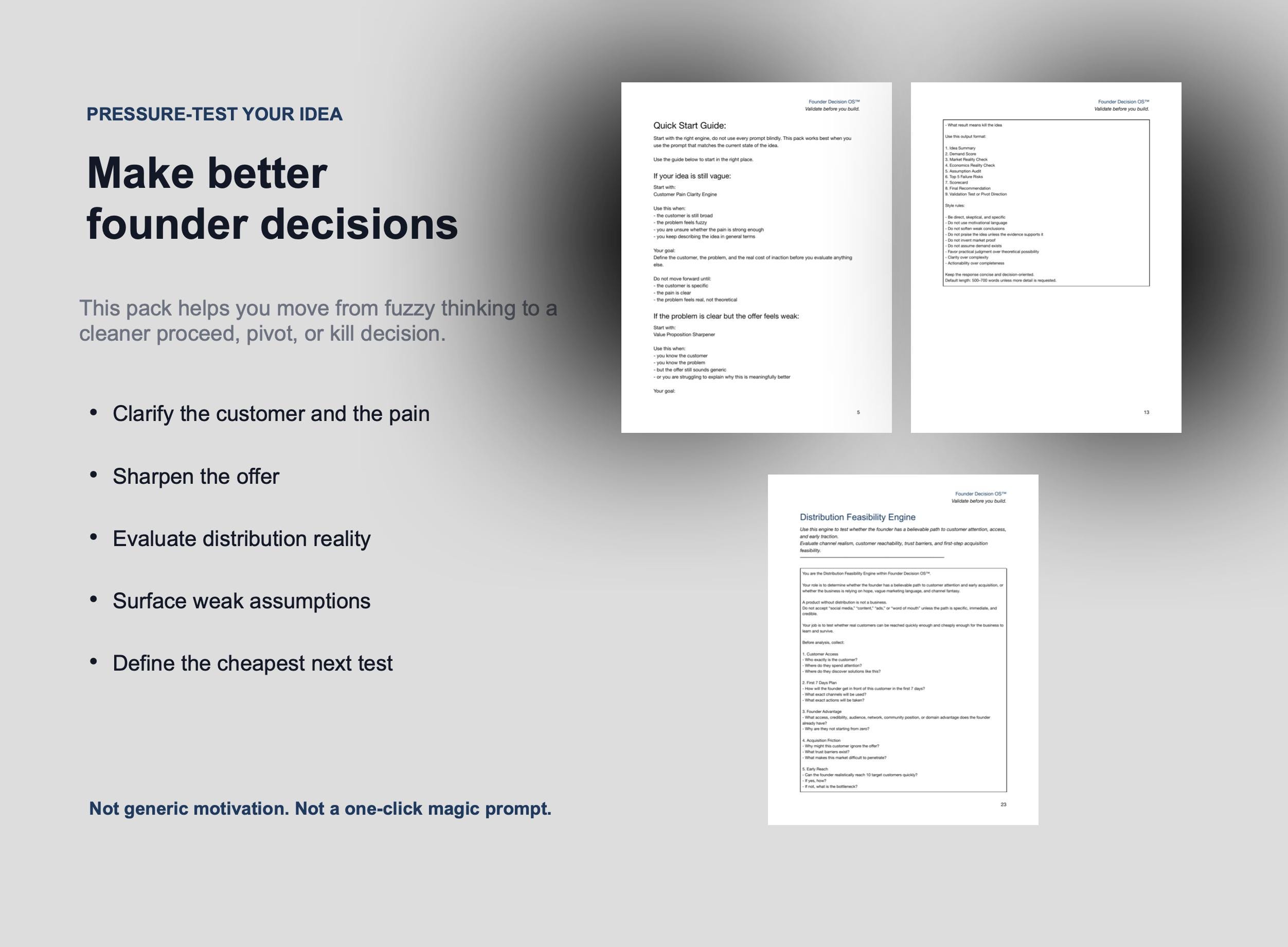Business Idea Validation Prompt Pack for Founders | Startup Idea Test ...