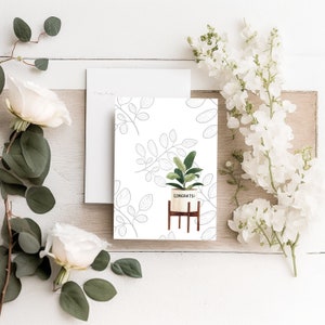 Cards|Thank you Card|Get Well Card|Congrats Card|Set of 3 Cards|Botanical Cards| Botanical card set|Modern card|Printable cards|NaturalCards