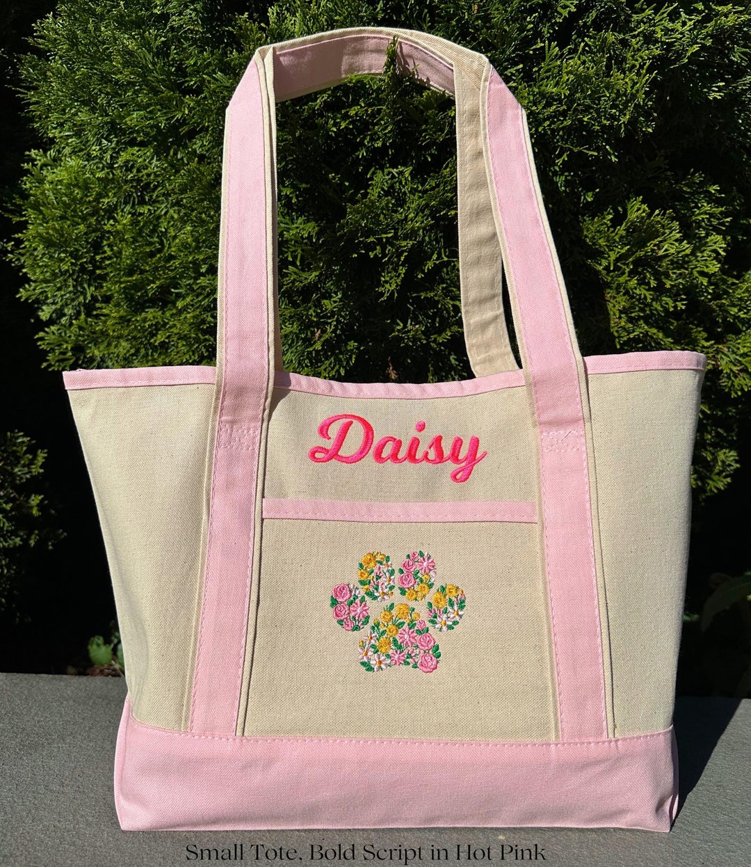 Large Backpack Clutch Bag~Dog Park Canvas Fabric main image 0