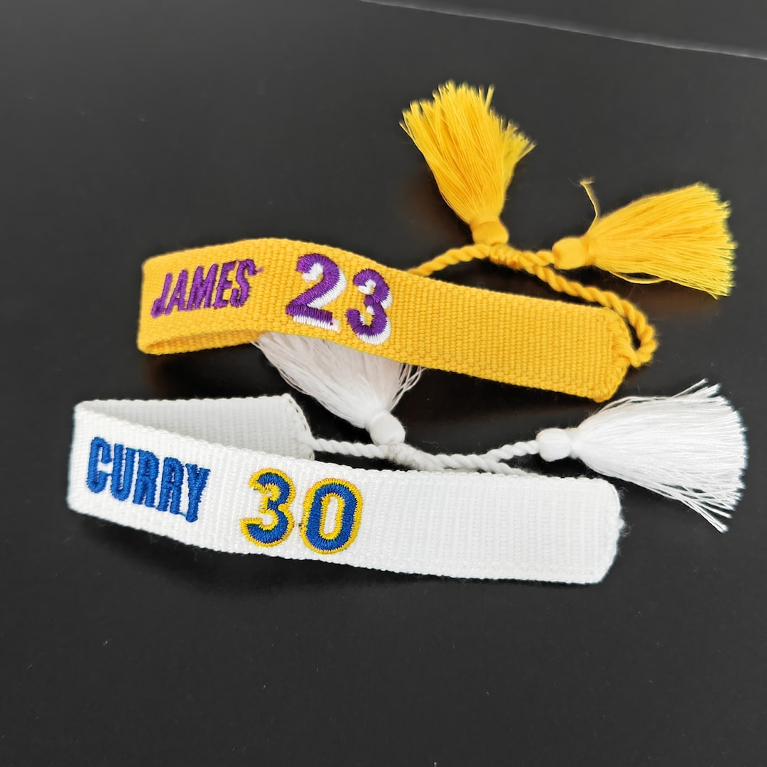 NBA Lakers Sports Wristband Basketball Fan Bracelet Lebron Etsy