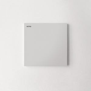 Bloc de notas adhesivas Post-it gris Oolite - 4 x 4 pulgadas - Essential Design
