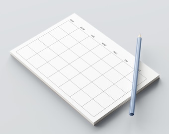 Folio White Calendar Post-it Notepad - 8in. x 6in. - Monthly Planner Sticky Notes