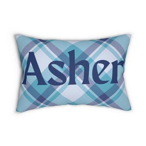 Personalized Name Lumbar Pillow, Custom Decorative Cushion, Unique Gift Idea, Home Decor Accent, Polyester Throw Pillow