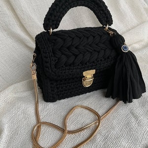 Handmade crochet handbag