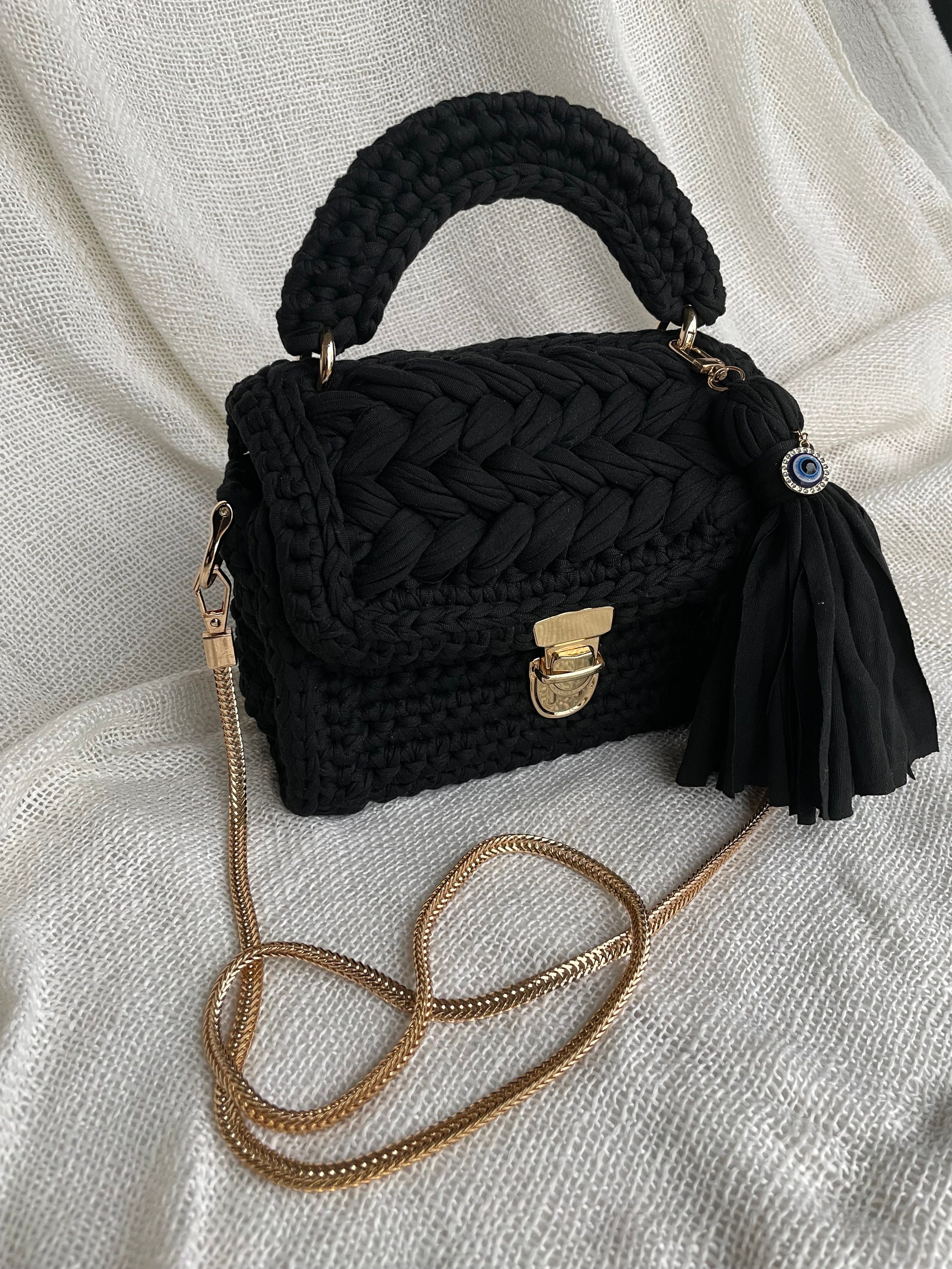 Handmade Crochet Handbag - Etsy