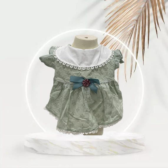 open lace back dress Retrolicious Pink Cats & Teacups Cotton Collared Dress Medium main image 1