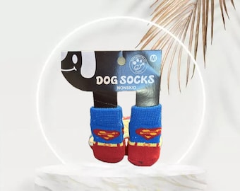 Medium Winter socks for Your Male/Female Dog/Cat (Pet) - Blue