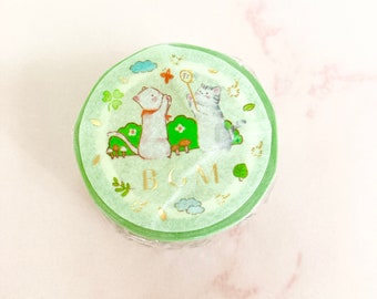 Masking tape (animal party/camping) made by BGM. For diaries, crafts, studying, scrapbooking, and card making.