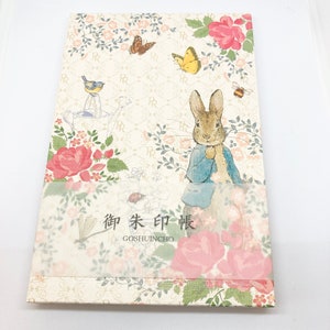 Peter Rabbit Goshuin book stampbook Japan travel shrine traditional Japanese paper Goshuin book stampbook Made in Japan, trusted quality