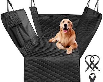 143×153CM Double Zipper Car Pet Seat Pad Waterproof Dirt Resistant Suitable Multiple Models Solid Color Cars Rear Seats Cushions