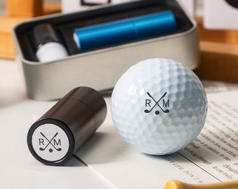 Personnalisé votre propre tampon de balle de golf, marqueur de balle de golf, tampon de balle de golf personnalisé, tampon en acier inoxydable personnalisé, tampon de balle d'encre, cadeau de sport de golfeur