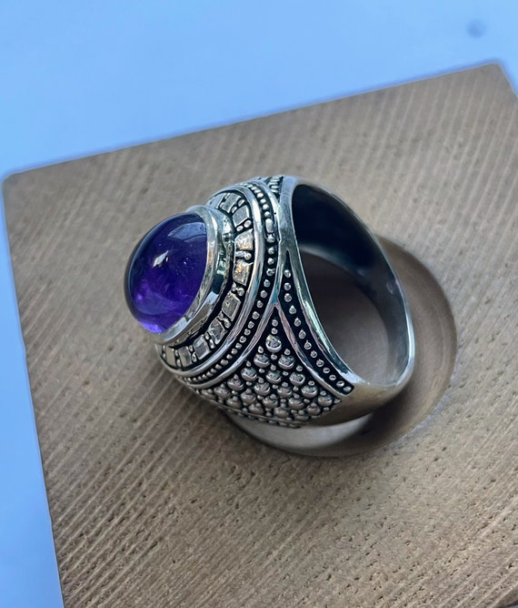 Amethyst Ring Sterling Silver - image 4