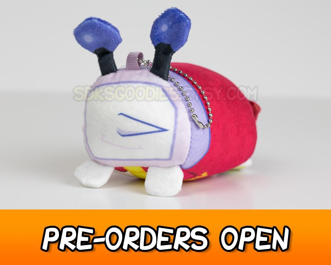 天那もち豆ぬいぐるみキーホルダー デルタルーン（HE SQUEAKS