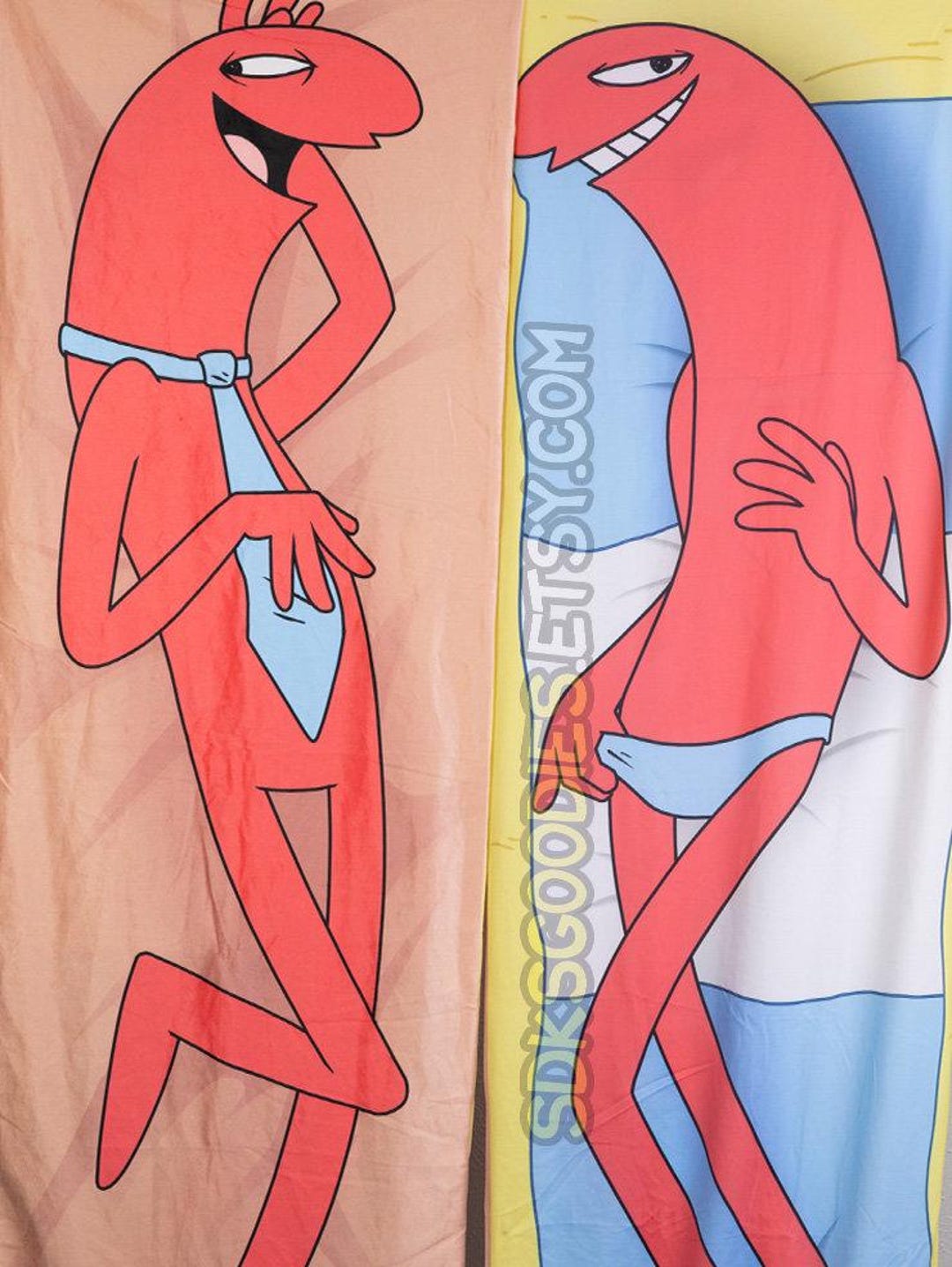 Allan Body Pillow Case Smiling Friends