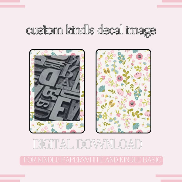 Kindle Decal Image - DIGITAL DOWNLOAD - JPEG image - To be uploaded to a decal website to create a custom kindle skin