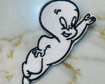 Casper the Friendly Ghost Character 3" Wide Embroidered Patch