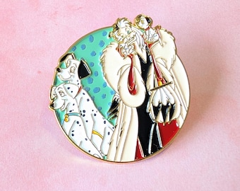 101 Dalmatians Theme 1.5" Tall Metal Enamel Pin