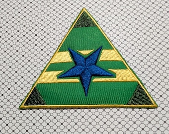 Firefly Serenity Browncoats Blue Star Gold Border 325" Tall Embroidered Iron-on/Sew-on Patch