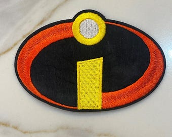 The Incredibles Animated Movie Logo 3.75" Wide Embroidered Patch