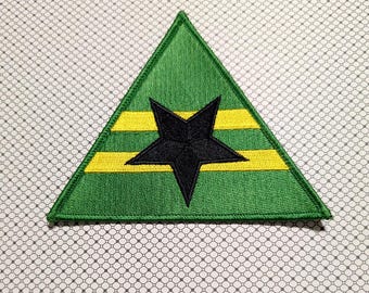 Firefly Serenity Browncoats Black Star Logo 4" Tall Embroidered Iron-on/Sew-on Patch