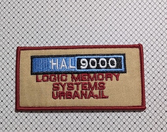 Hal 9000 Space Odyssey 4" Wide Embroidered Iron-on/Sew-on Patch