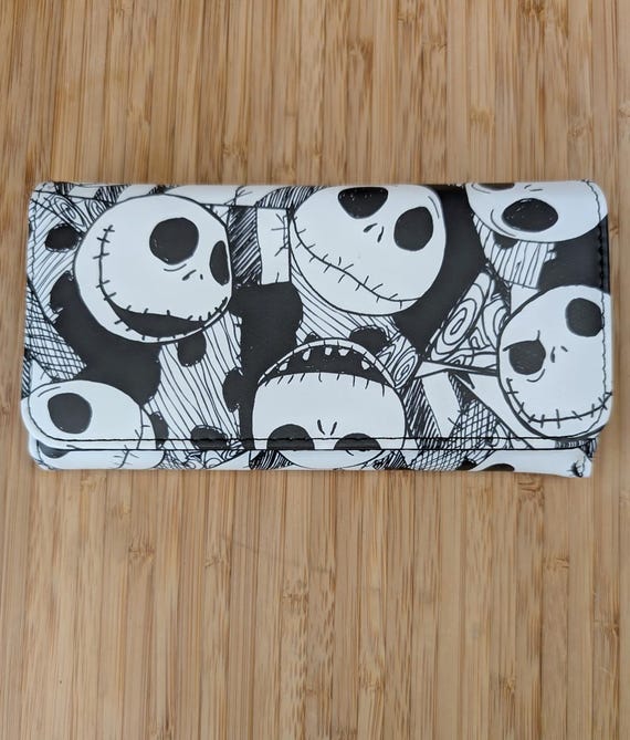Jack Skellington Repeating Face Pattern Trifold C… - image 1
