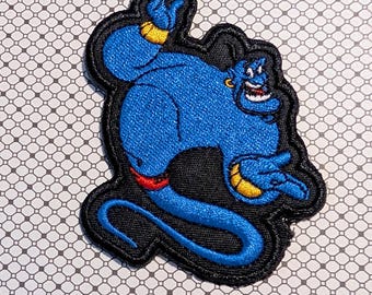 Aladdin Genie Character 3.1" Tall Embroidered Patch