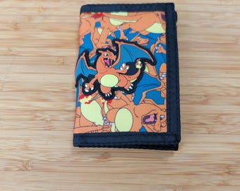 Charizard Sublimated Trifold Canvas Wallet