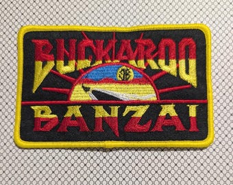 Buckaroo Banzai Name Logo 5" Wide Iron-on/Sew-on Embroidered Patch