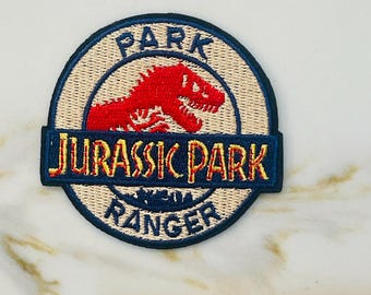 Jurassic Park Classic Park Ranger Logo 3.5" Wide Embroidered Patch