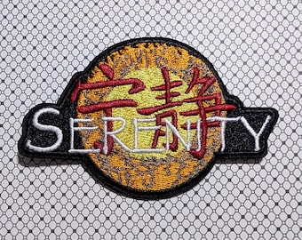 Firefly Serenity Logo 3.75" Wide Embroidered Iron-on/Sew-on Patch