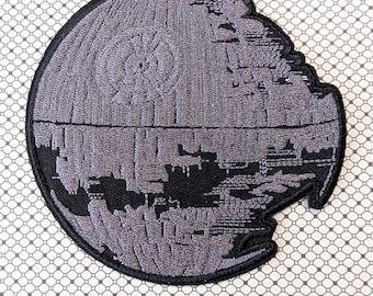 Death Star Battle Station 4" Diameter Embroidered Iron-on/Sew-on Patch
