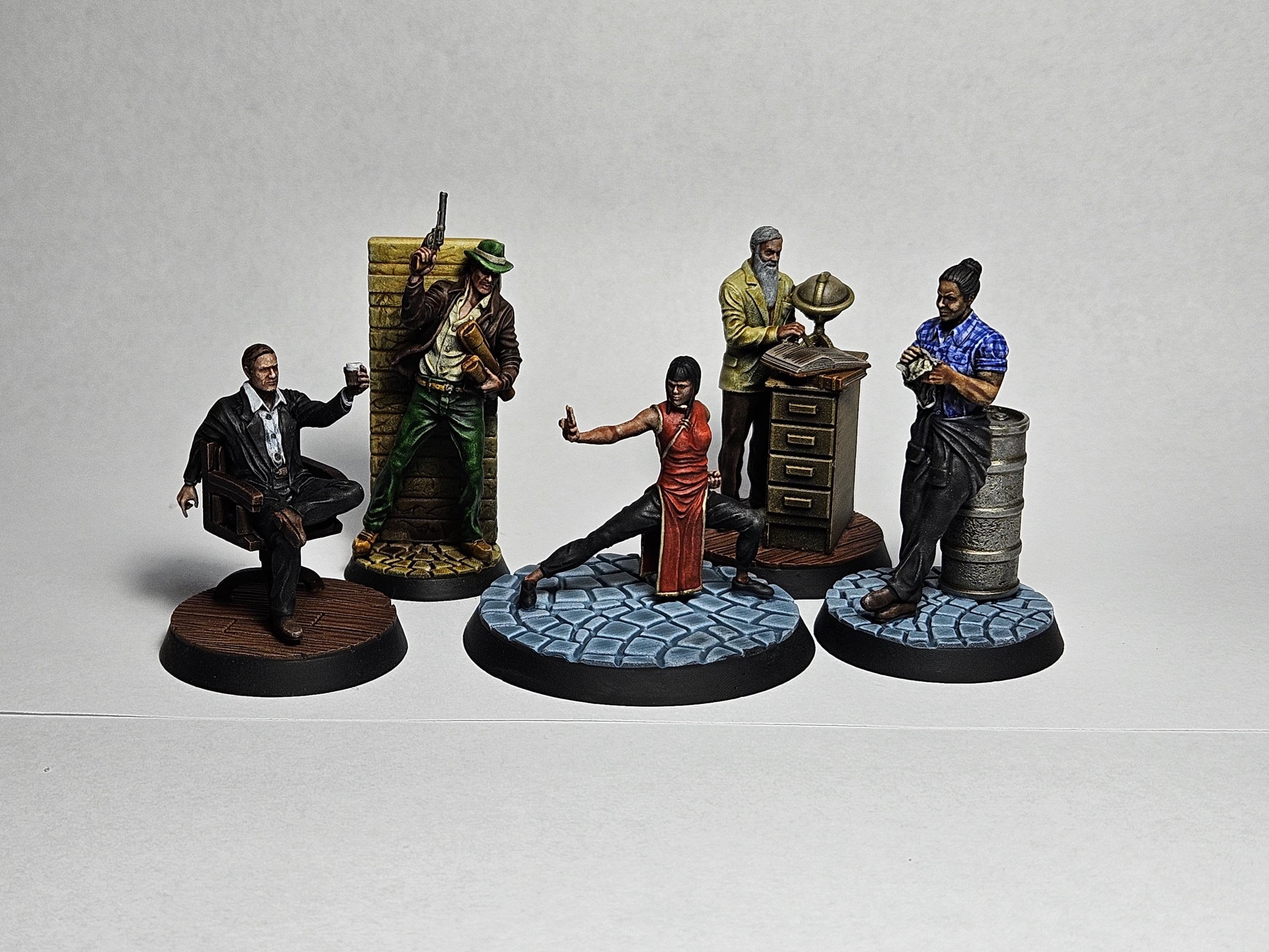 Lot De 18 Figurines Investigateurs Pour Mansions Of Madness / Arkham Horror – 28mm