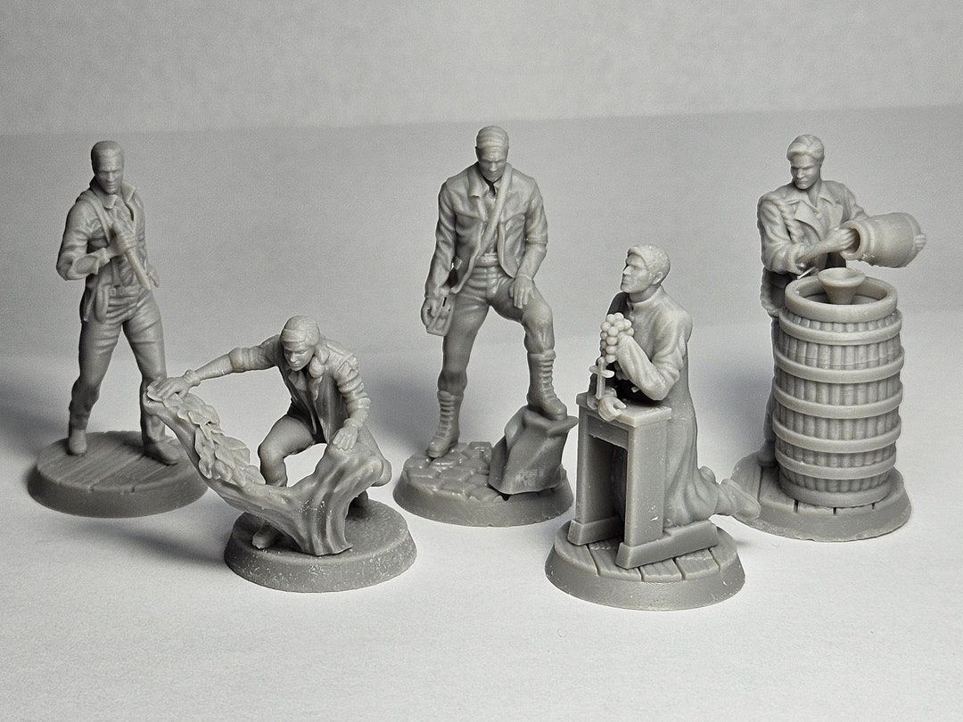 Arkham Horror LCG Investigator Miniatures Set of 5 Etsy