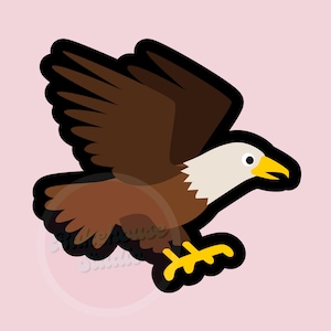 STL Eagle Flying | Digital Cookie Cutter | Digital File | USA Mascot July Patriot | 1162