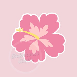 STL Hibiskus Blume | Digitales Cookie Cutter | Sommer Tropisch Hawaii Strand | Digitale Datei | 1155