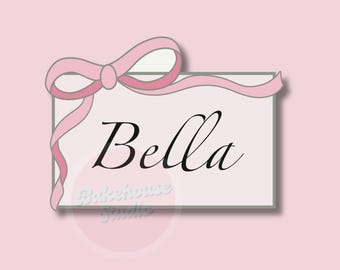 STL Bow Plaque | Digital Cookie Cutter | Digital File | coquette kawaii girly fancy  | 1171