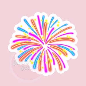 STL花火ラウンド | デジタルクッキーカッター | デジタルファイル | カナダデー 7月4日 | 1163