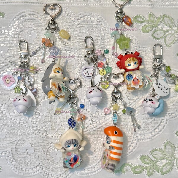 Kawaii Beaded Keychain and Trinkets