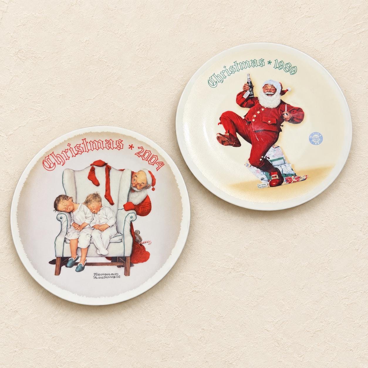 Norman Rockwell Santa - Etsy